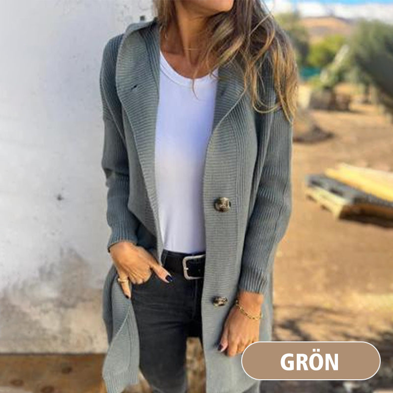 🌸Button-down cardigan with hood for women